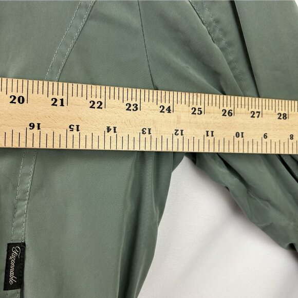Faconnable Jacket Men Large Green Fullzip Dad Casual Bomber Coat Windbreaker Y2K - Picture 5 of 16